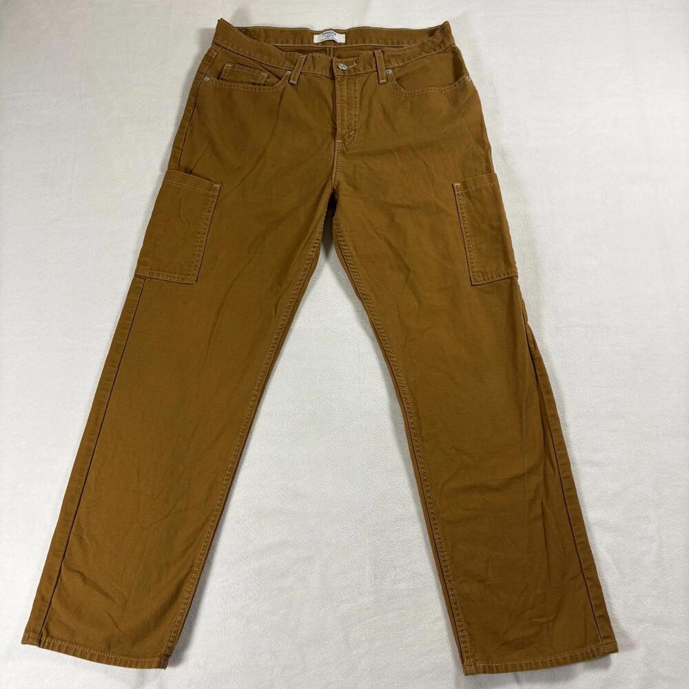 Denizen Levis 90s Loose Straight Womens 10 W30 Brown Cargo Pants Cotton